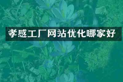 孝感工厂网站优化哪家好