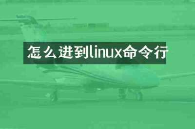 怎么进到linux命令行