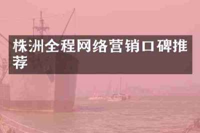 株洲全程网络营销口碑推荐
