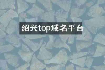 绍兴top域名平台