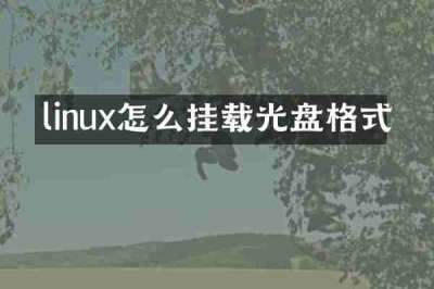 linux怎么挂载光盘格式