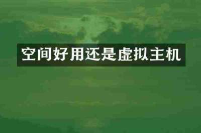 空间好用还是虚拟主机