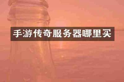 手游传奇服务器哪里买
