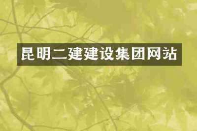 昆明二建建设集团网站