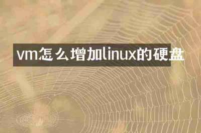vm怎么增加linux的硬盘