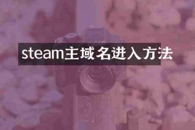 steam主域名进入方法