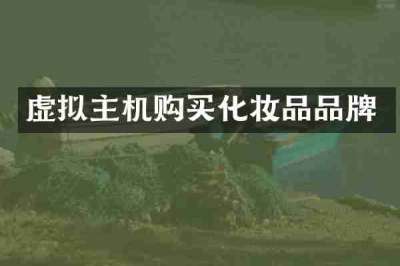 虚拟主机购买化妆品品牌