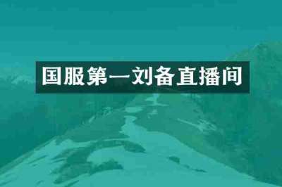 国服第一刘备直播间