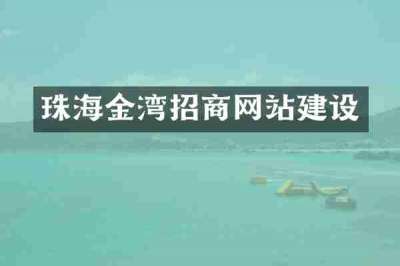 珠海金湾招商网站建设