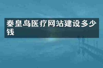 秦皇岛医疗网站建设多少钱