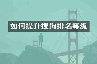 如何提升搜狗排名等级