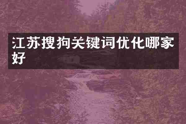 江苏搜狗关键词优化哪家好