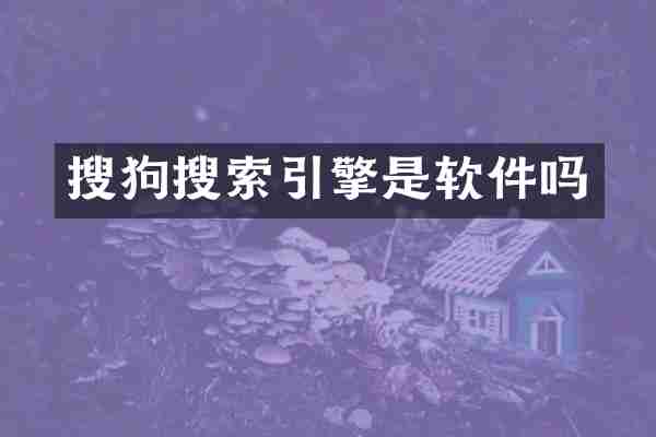 搜狗搜索引擎是软件吗