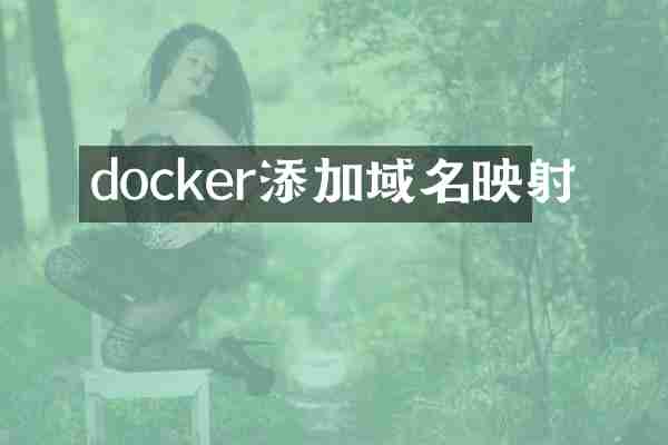 docker添加域名映射
