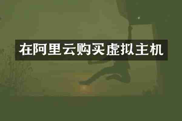 在阿里买虚拟主机