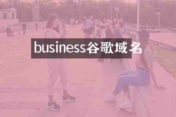 business谷歌域名