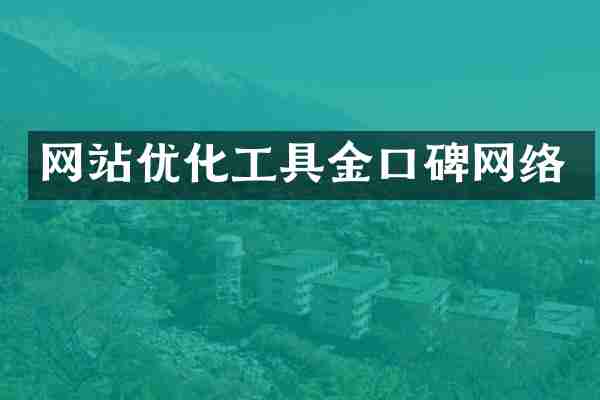 网站优化工具金口碑网络
