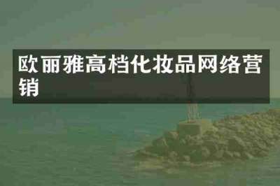 欧丽雅高档化妆品网络营销