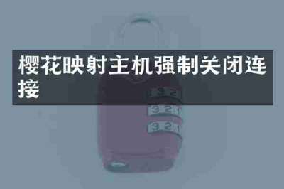 樱花映射主机强制关闭连接