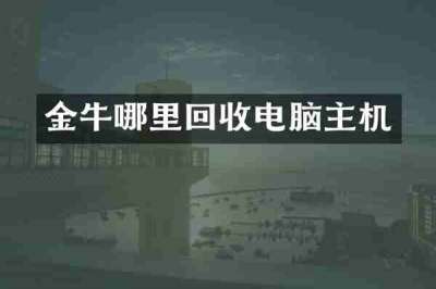 金牛哪里回收电脑主机