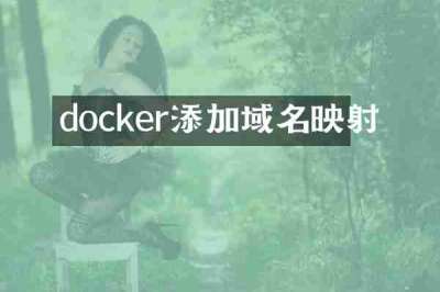 docker添加域名映射