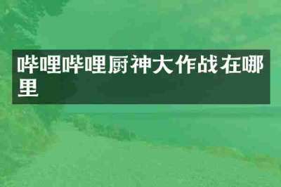 哔哩哔哩厨神大作战在哪里