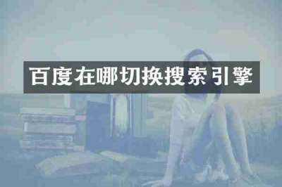 百度在哪切换搜索引擎