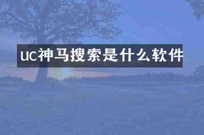 uc神马搜索是什么软件