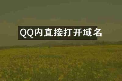 QQ内直接打开域名