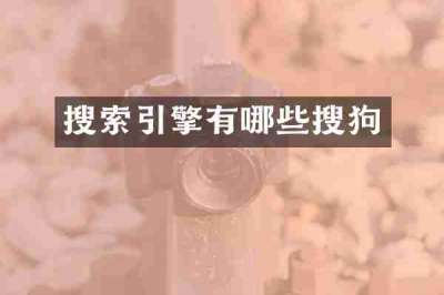搜索引擎有哪些搜狗