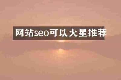 网站seo可以火星推荐
