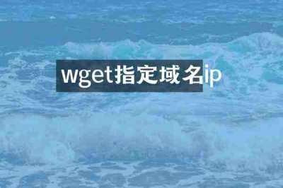 wget指定域名ip