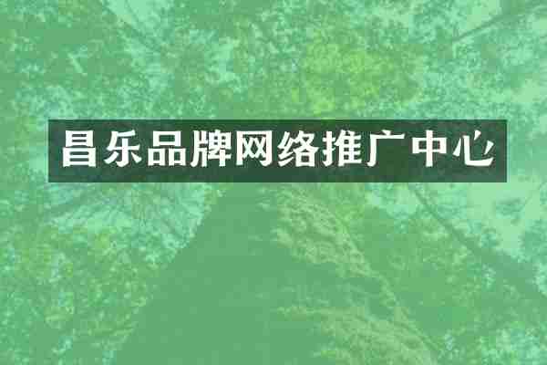 昌乐品牌网络推广中心