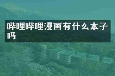 哔哩哔哩漫画有什么本子吗