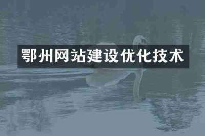鄂州网站建设优化技术