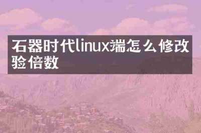 石器时代linux端怎么修改经验倍数