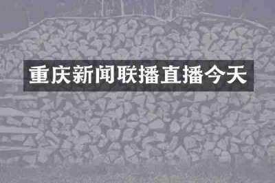 重庆新闻联播直播今天