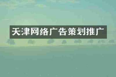 天津网络广告策划推广