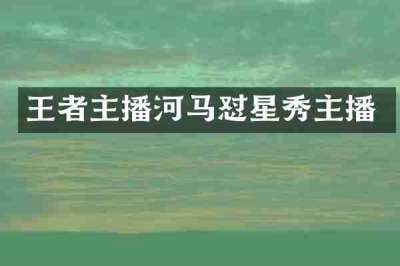 王者主播河马怼星秀主播
