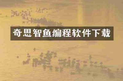 奇思智鱼编程软件下载