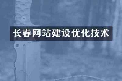 长春网站建设优化技术