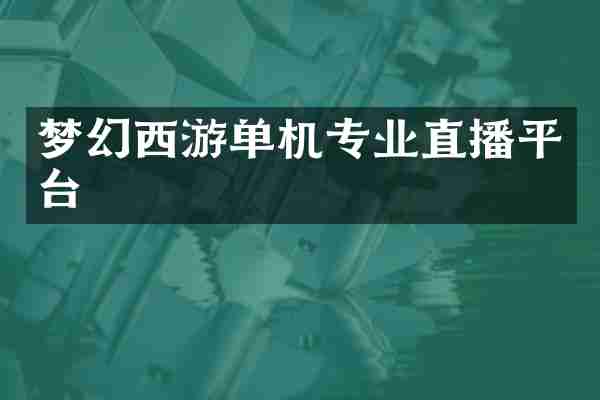 梦幻西游单机专业直播平台