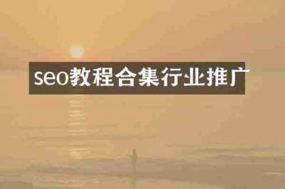 seo教程合集行业推广
