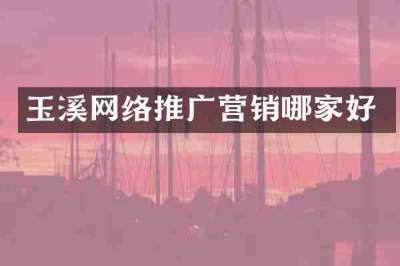 玉溪网络推广营销哪家好