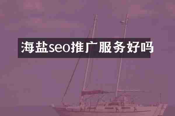 海盐seo推广服务好吗