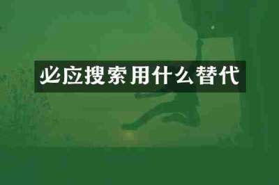 必应搜索用什么替代