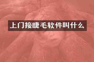 上门接睫毛软件叫什么