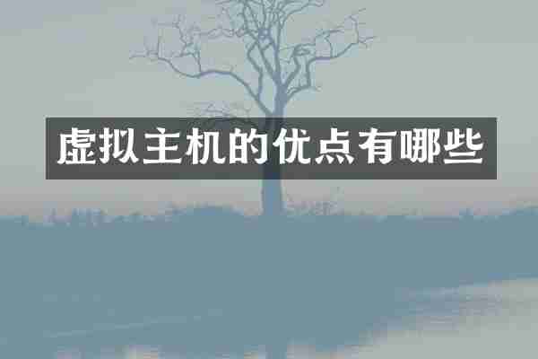 虚拟主机的优点有哪些