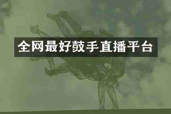 全网最好鼓手直播平台