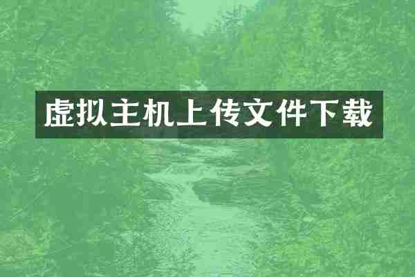 虚拟主机上传文件下载
